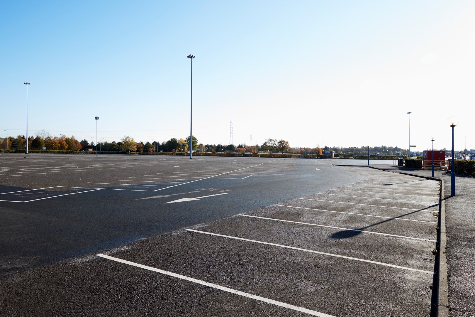 empty parking lot